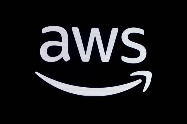 A logo for Amazon Web Services (AWS) is seen during the Amazon Web Services (AWS) Summit in Paris, France, April 3, 2024. REUTERS/Benoit Tessier/File Photo