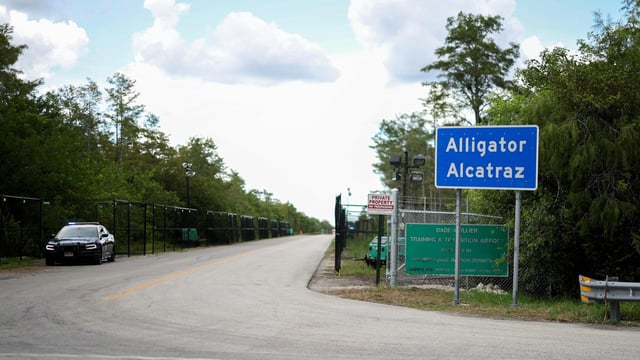 As the last detainees prepare to leave Florida's 'Alligator Alcatraz,' a federal judge's ruling to dismantle the facility highlights ongoing issues in the immigration system and its management under the Trump administration. (Photo by JOE RAEDLE / GETTY IMAGES NORTH AMERICA / Getty Images via AFP)