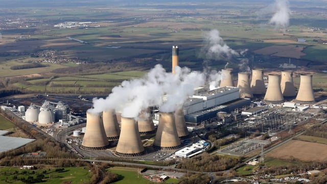 Drax power station in Selby