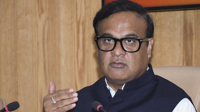 Guwahati: Assam chief minister Himanta Biswa Sarma addresses a press conference after the cabinet meeting at Lok Sewa Bhawan, Aug. 27 (PTI)