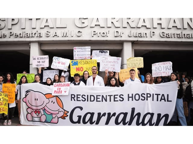 Trabajadores del Hospital Garrahan realizan un nuevo paro por 24 horas (Foto archivo).