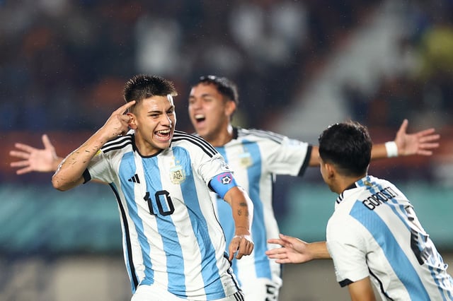 Diablito Echeverri, figura de la selección argentina sub 17 (AFA)