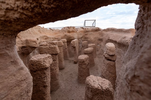 A view shows the archaeological site of Karahan Tepe, one of the world's oldest Neolithic settlements, is pictured in Sanliurfa, Turkey, September 13, 2023. REUTERS/Tolga Ildun/File Photo