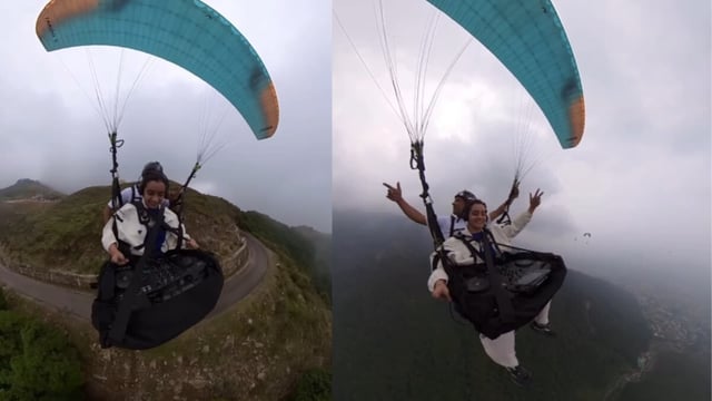 An Instagram reel of a DJ performing while paragliding at 10,000 feet goes viral.
