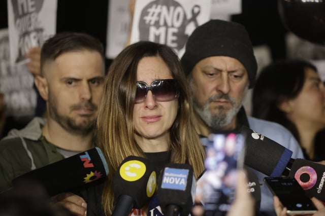 Familiares de Mariano Barbieri en una de las marchas organizadas para pedir justicia