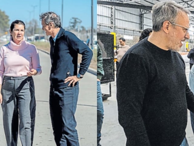 Katopodis con la intendenta Mariel Fernández; Valenzuela, acompañado por la candidata a concejal Rocío Maita.