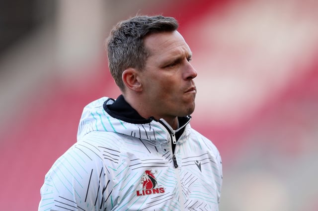 LLANELLI, WALES - DECEMBER 08: Ivan Van Rooyen, Head Coach of Emirates Lions, looks on as he inspects the pitch prior to the EPCR Challenge Cup match between Ospreys and Emirates Lions at Parc y Scarlets on December 08, 2024 in Llanelli, Wales. (Photo by Ryan Hiscott/Getty Images)