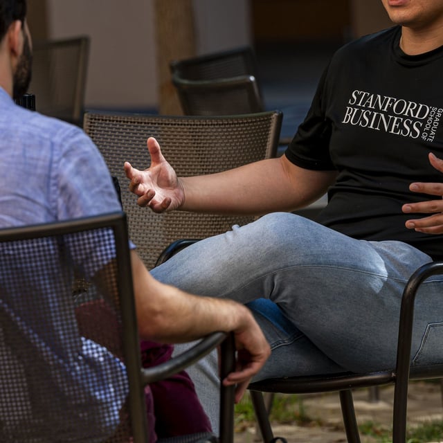 Students at Stanford University in Stanford, California, US, on Thursday, Sept. 14, 2023.