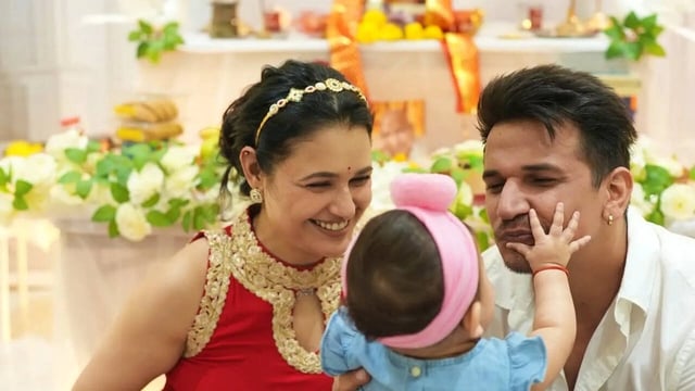 Prince Narula, Yuvika Chaudhary Celebrate Daughter’s First Ganpati Festival; See Cute Pics
