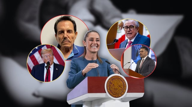 Sheinbaum y Rocha Moya exigieron pruebas tras la confesión de “El Mayo” Zambada sobre sobornos a políticos y mandos militares. Foto: Especial (Gobierno de México/Gobierno de Sinaloa/Reuters/AP/Canva)