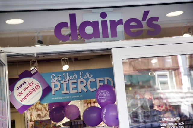 File photo: a Claire's store is seen in New York, Saturday, March 17, 2018.