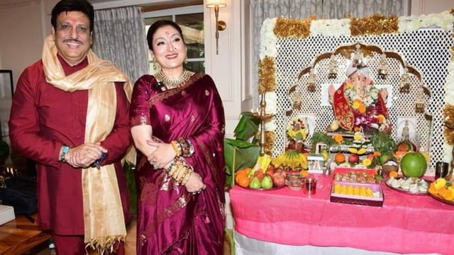 Sunita Ahuja Shares Sweet Photo With Husband Govinda From Ganpati Puja, Day After Dismissing Divorce Rumours