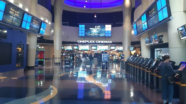 A Cineplex theatre. 