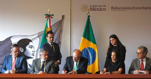 México y Brasil refrendaron su relación estratégica mediante acuerdos de cooperación bilateral. Foto: Gobierno de México