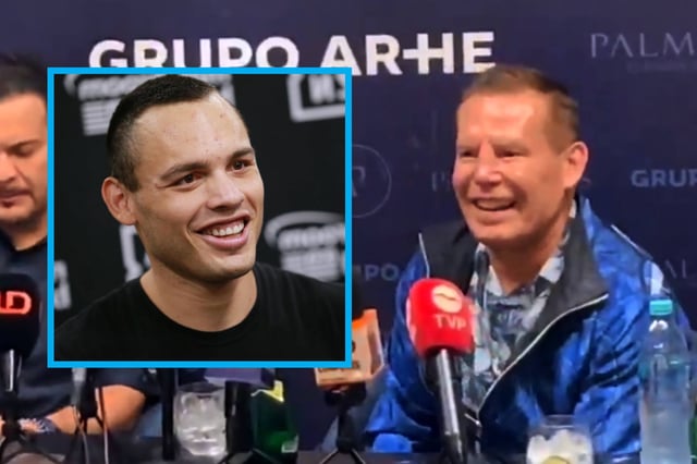 Julio César Chávez aprovechó un evento en Sinaloa para hablar sobre su hijo. (Foto: Especial GH)