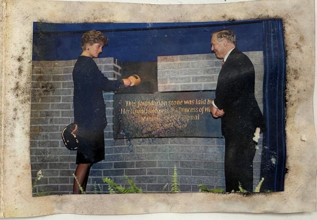 Princess Diana attends the sealing of a time capsule at a children's hospital in London in March 1991.