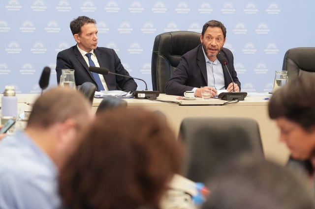 Maximiliano Ferraro (derecha) fue electo presidente de la comisión investigadora $Libra (Foto: HCDN)