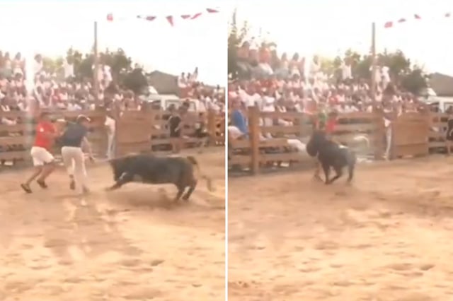 El momento del impacto