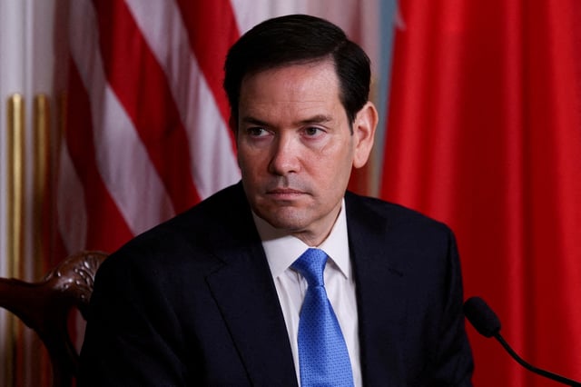 U.S. Secretary of State Marco Rubio attends an event at the U.S. Department of State in Washington, D.C., U.S., July 16, 2025. REUTERS/Umit Bektas/File Photo