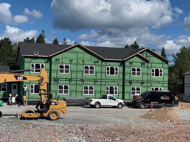  Construction work continues on a second 10-unit public housing complex in north-end Saint John.