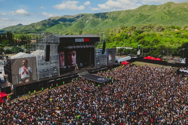 Una imagen de Cosquín Rock 2025. (Prensa En Vivo)