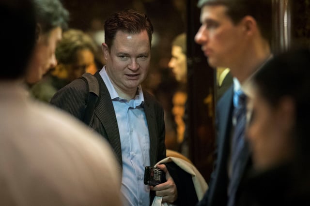 Jim O'Neill, then the managing director of Mithril Capital Management, arrives at Trump Tower in New York, on January 12, 2017.