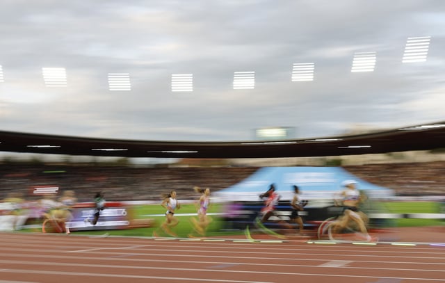 Athletics - Diamond League - Final - Zurich - Letzigrund, Zurich, Switzerland - August 28, 2025 General view during the Women's 1500m Final REUTERS/Stefan Wermuth