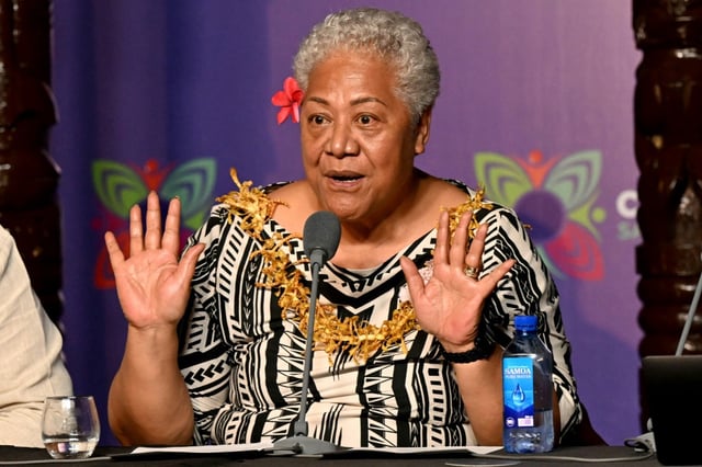 Samoa's Prime Minister Fiame Naomi Mata’afa is running for re-election