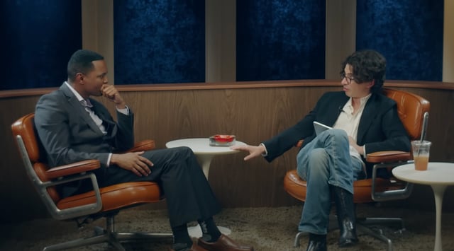 Podcast host Adam Friedland interviews Rep. Ritchie Torres on "The Adam Friedland Show." (Screenshot)