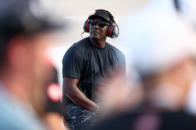 Michael Jordan is a co-owner of 23XI Racing with Denny Hamlin and Curtis Polk. Image: Getty Images