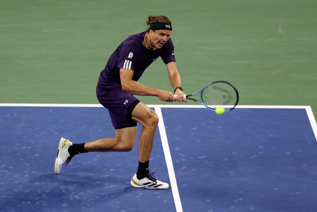 Tennis - U.S. Open - Flushing Meadows, New York, United States - August 28, 2025 Germany's Alexander Zverev in action during his second round match against Britain's Jacob Fearnley REUTERS/Shannon Stapleton