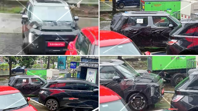 Kia Syros EV Spied In India