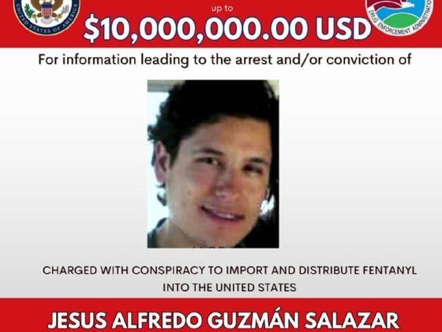 EU ofrece 10 mdd por captura ‘El Alfredillo’, hijo de ‘El Chapo’