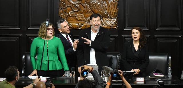 La Diputada del PT Lilia Aguilar señaló que es muy grave el ataque de Alejandro Moreno Cárdenas a Gerardo Fernández Noroña. Foto: Mario Jasso, Cuartoscuro.