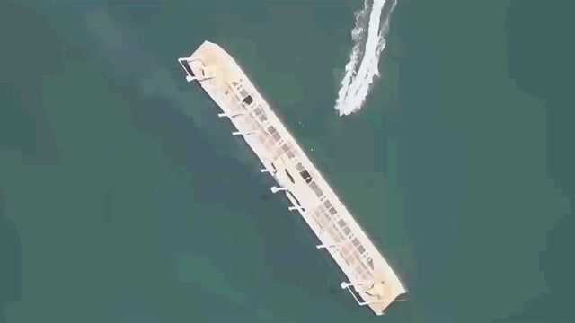 WATCH | Ukraine's Largest Naval Ship Explodes Into Smithereens After Russian Drone Strike