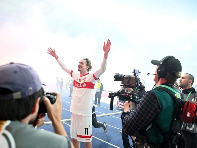 Nick Woltemade wechselt wohl vom VfB Stuttgart zu Newcastle United.