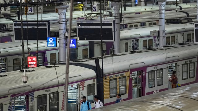 The man recording it alerted the female passenger on the local train, asking her if she could move to another seat.