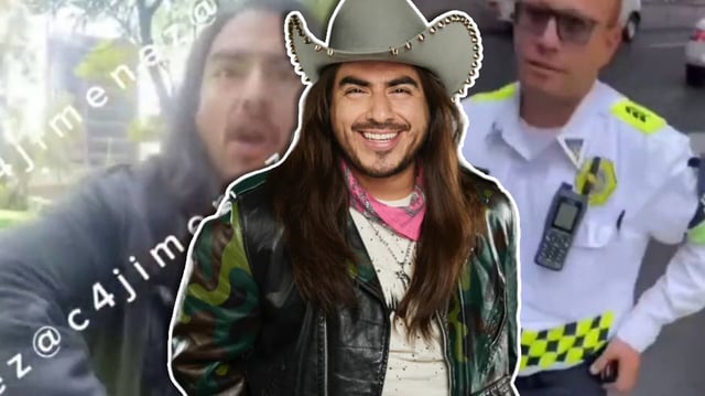 El influencer Rey Grupero fue exhibido insultando a un policía capitalino durante un altercado en Álvaro Obregón. / Foto: Especial