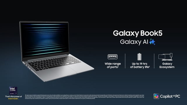 Samsung Galaxy Book5 offers MacBook Air-like portability, long battery life, and AI features at a starting price of Rs. 77,990.