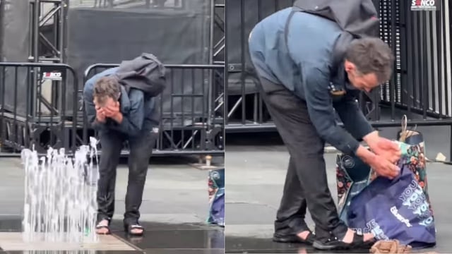 'Where Is Civic Sense Now?' Canadian Man Washes Clothes At Public Fountain In Toronto; Netizens Spark Debate