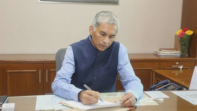 Madhya Pradesh Chief Secretary (CS) Anurag Jain (photo:MP Info)
