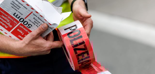 Die Polizei hat den Fundort abgesperrt (Archivbild)