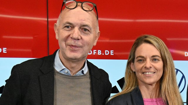 Wollen die EM: Bernd Neuendorf und Nia Künzer