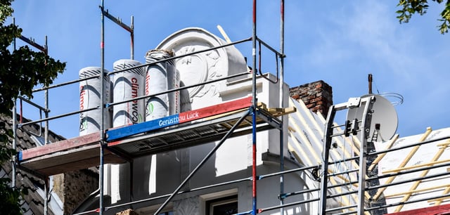 Altbausanierung an einem Wohnhaus