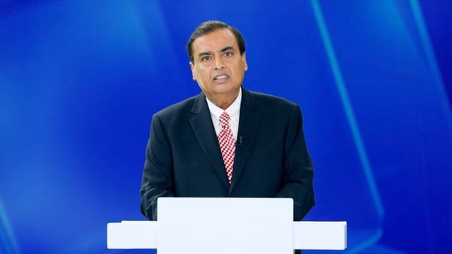 Mukesh Ambani introduces Reliance Intelligence. | Image: Reliance