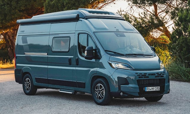 Eine neue Campervan-Baureihe gibt es am Stand vom Branchenriesen Hymer zu sehen. Der Kastenwagen auf Fiat Ducato hört auf den Namen Columbia.Zu finden: Halle 6, Stand B07-01