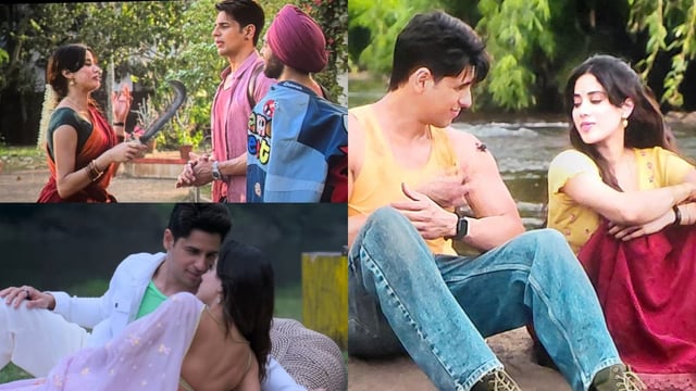 Sidharth Malhotra and Janhvi Kapoor in Param Sundari