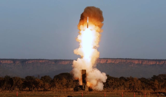 The United States conducts a Mid-Range Capability missile system live-fire exercise in Northern Territory, Australia, on July 16, 2025.