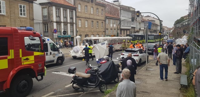 Muere una mujer atropellada por el tren turístico en Virxe da Cerca