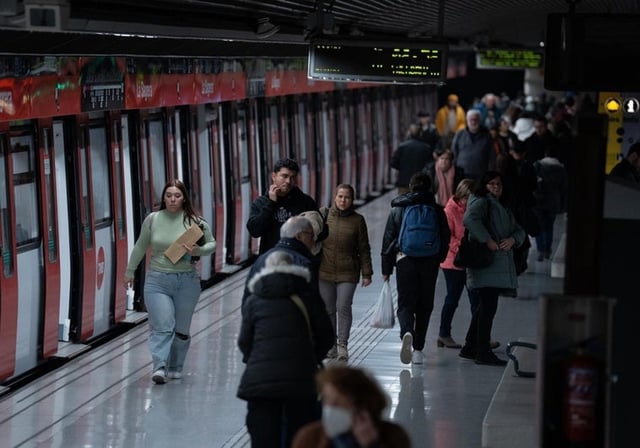 Un aspecto del Metro de Barcelona